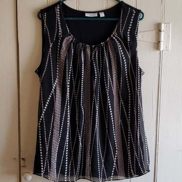 New York & Company Stretch Flowy Top XL - Picture 1 of 3